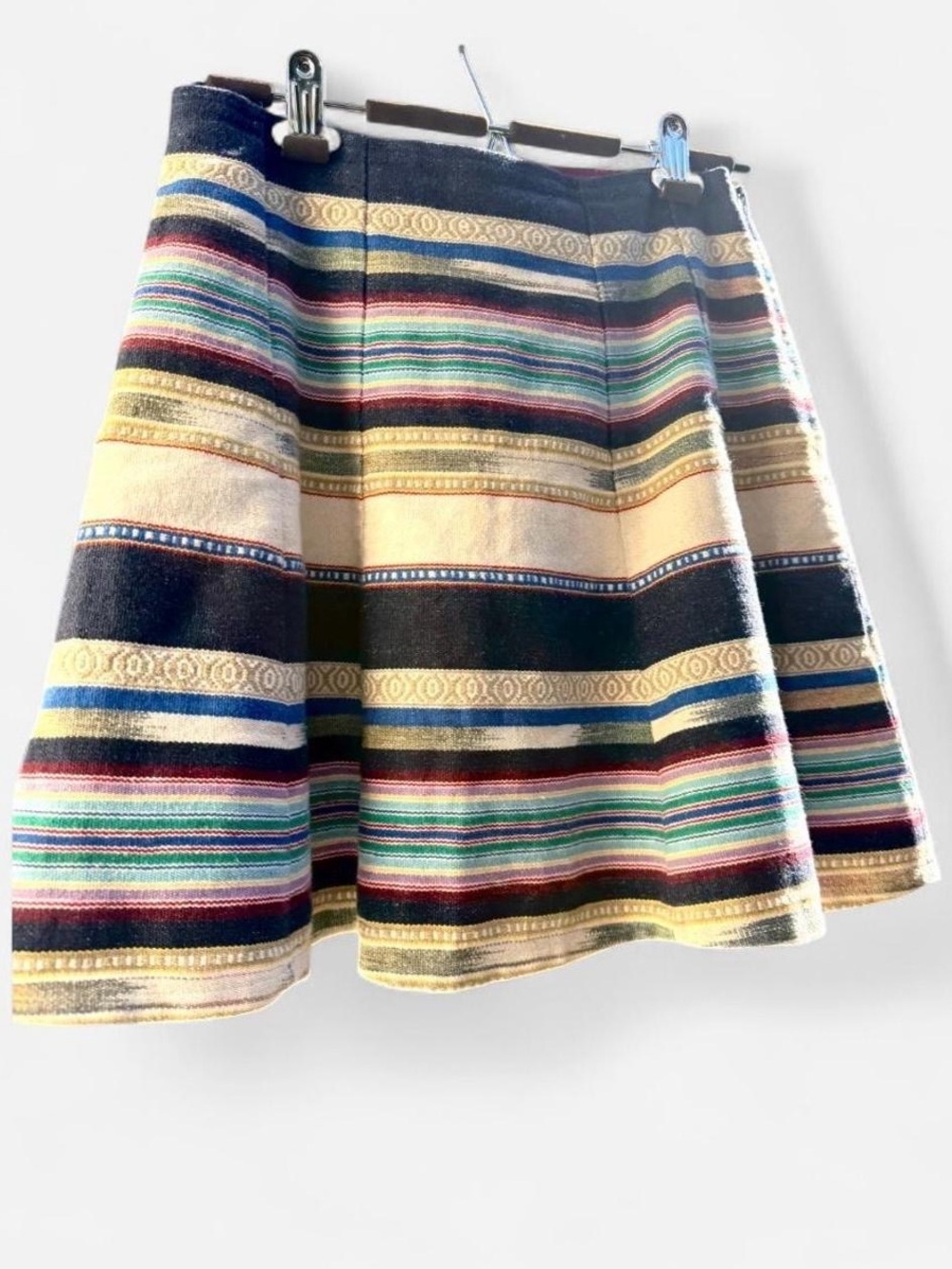 Anthropologie Chloe Oliver Hayley Striped Serape Skater Skirt Sz4